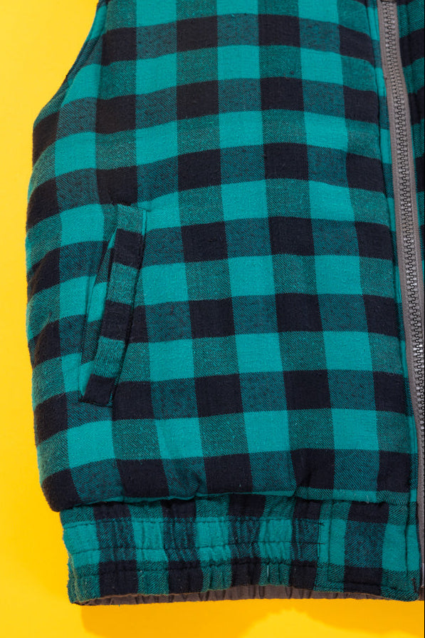 Vintage 90s Branded Lion Reversible Puffer Vest