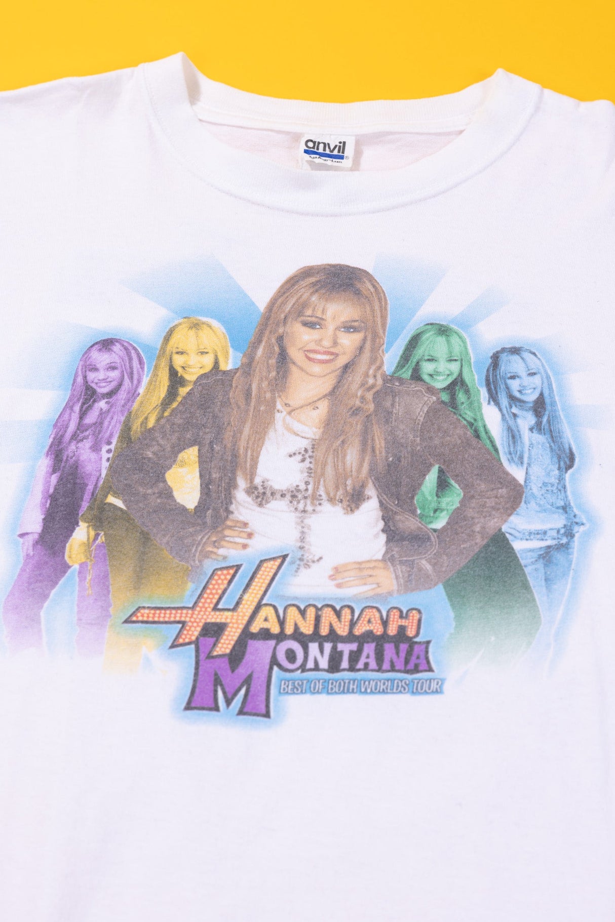 Vintage 2007 Hannah Montana Best of Both Worlds Tour T-shirt