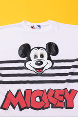 Vintage 80s Disney Mickey Mouse Googly Eyes Crop Top