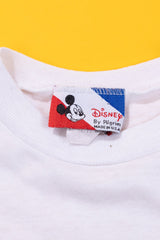 Vintage 80s Disney Mickey Mouse Googly Eyes Crop Top