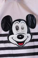 Vintage 80s Disney Mickey Mouse Googly Eyes Crop Top