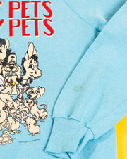 Vintage 80s Healthy Pets are Happy Pets Crewneck Sweater