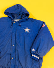 Vintage 90s Dallas Cowboys Starter Puffer Jacket