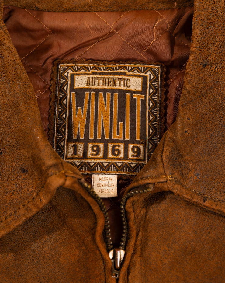 Vintage 80s Winlit Leather Jacket
