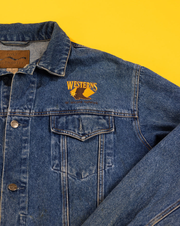Vintage 90s Westerns Encore Network Denim Jacket