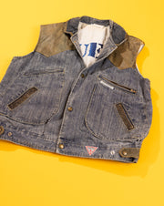 Rare Vintage 80s Guess by Georges Marciano Denim Vest