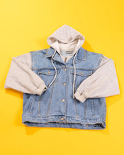 Vintage 90s Nada Nuff Denim Hooded Jacket