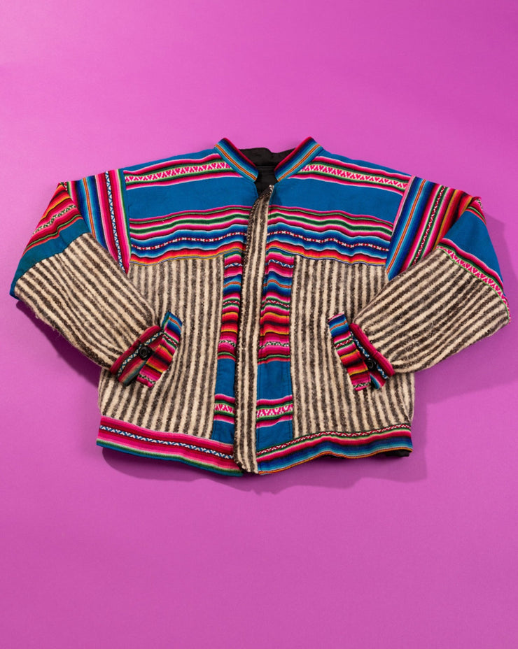 Vintage 90s Guatemalan Festival Bomber Jacket