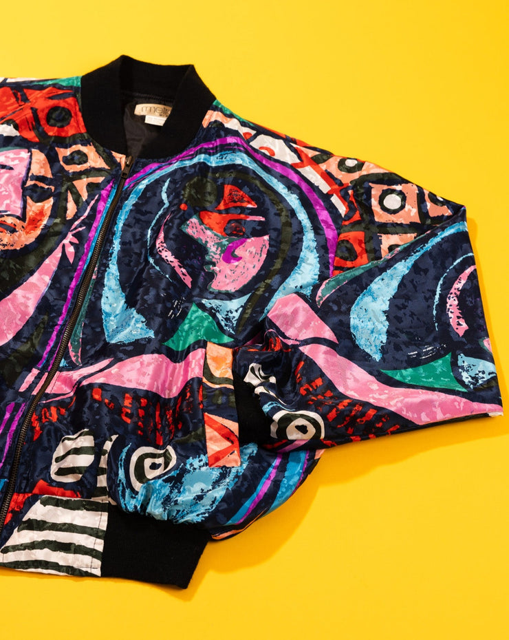 Vintage 80s Picasso Faces Bomber