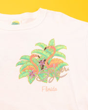 Vintage 1994 Sun Lovers Florida Oversized Crop Top