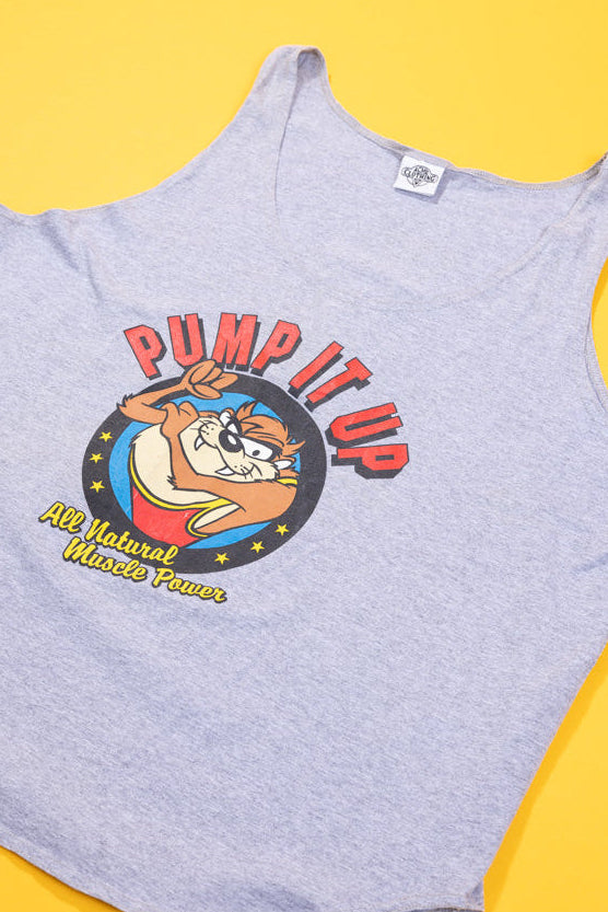 Vintage 1991 Pump It Up Tasmanian Devil Tank Top