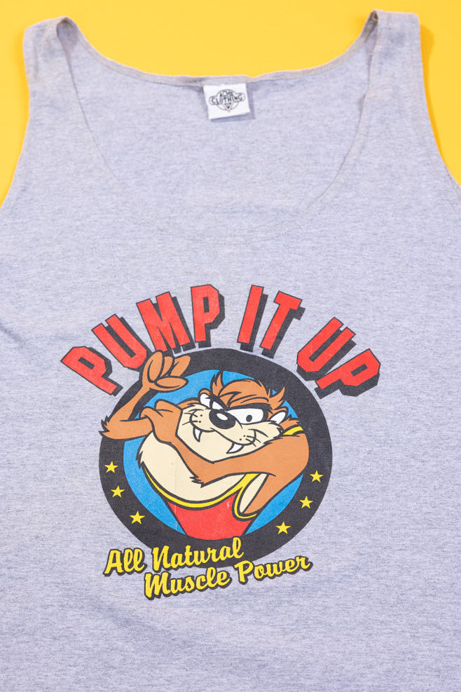 Vintage 1991 Pump It Up Tasmanian Devil Tank Top