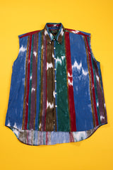 Vintage 90s Colours by Alexander Julian Sleeveless Button Down