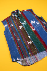 Vintage 90s Colours by Alexander Julian Sleeveless Button Down
