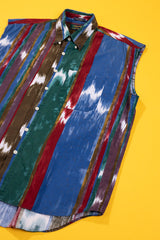 Vintage 90s Colours by Alexander Julian Sleeveless Button Down