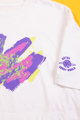 RCW Retro Splash Crop Tee (Black/White)