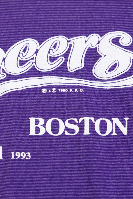 Upcycled 1990 Cheers Boston Crop Tee