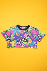 Upcycled 80s T.D. Sport Crop Tee