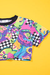 Upcycled 80s T.D. Sport Crop Tee