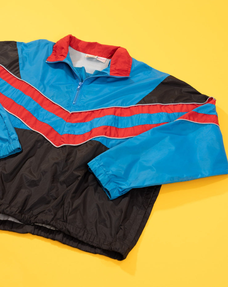 Vintage 90s Road Runner Sports Quarter Zip Windbreaker Jacket