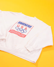 Vintage 1992 Snickers Official Snackfood Sponsor of the U.S Olympic Team Crewneck Sweater