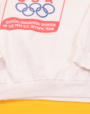 Vintage 1992 Snickers Official Snackfood Sponsor of the U.S Olympic Team Crewneck Sweater