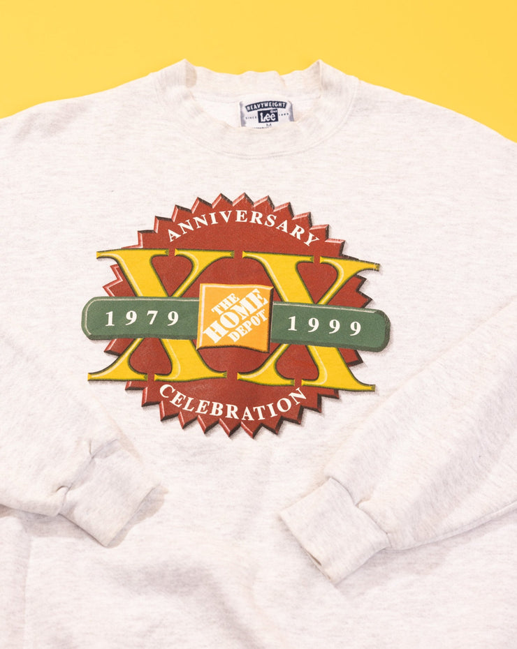 Vintage 1999 The Home Depot 10 Year Anniversary Celebration Crewneck Sweater