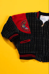 Vintage 90s Corduroy Pinstripe Racing Bomber Jacket (Kids - 18M)