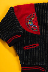 Vintage 90s Corduroy Pinstripe Racing Bomber Jacket (Kids - 18M)
