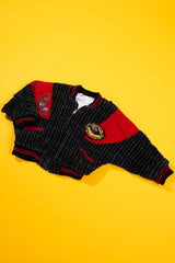 Vintage 90s Corduroy Pinstripe Racing Bomber Jacket (Kids - 18M)