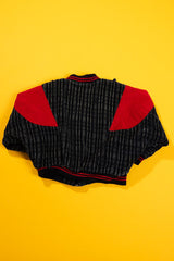 Vintage 90s Corduroy Pinstripe Racing Bomber Jacket (Kids - 18M)