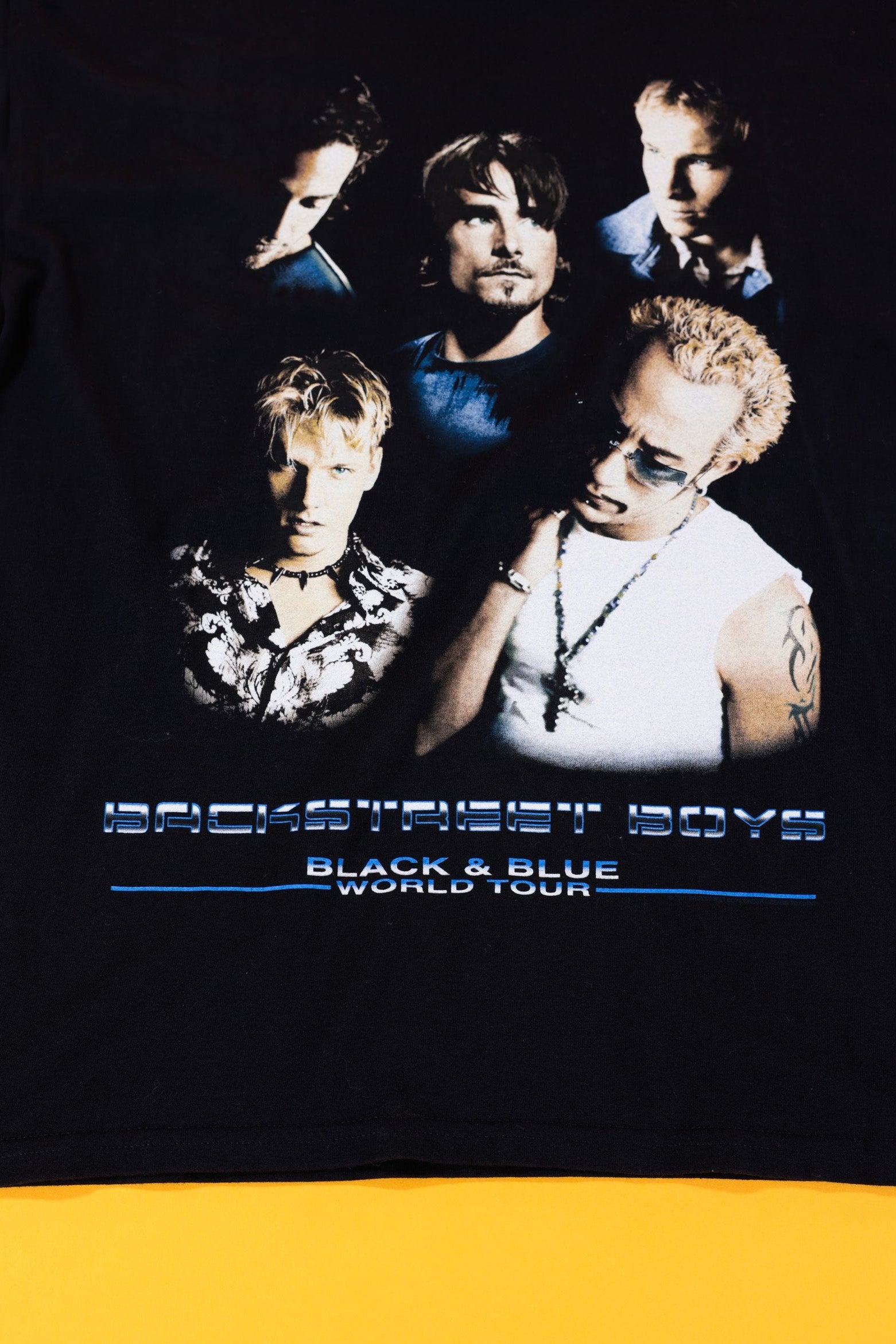 【美品】Backstreet Boys Tシャツ 2001ツアー バンド Vintage Backstreet Boys Black & Blue World Tour 2001 Giant T