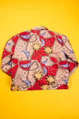 Vintage 90s CoAco Celestial Silk Jacket