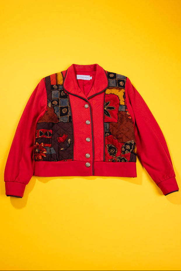 Vintage 80s Howard Wolf Quilted Jacket