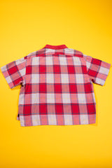 Vintage 80s Tomboy Plaid Collared Shirt