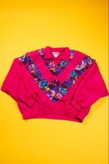 Vintage 80s Frenchic Quarter Zip Silk Pullover Jacket
