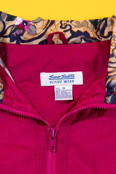Vintage 90s Super Sports Active Wear Windbreaker
