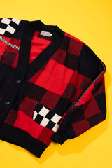 Vintage 90s Canvasback Plaid Cardigan Sweater