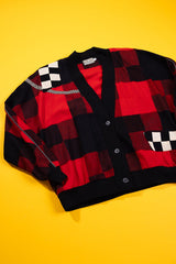 Vintage 90s Canvasback Plaid Cardigan Sweater