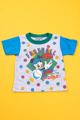 Vintage 90s Disney Mickey Fastball T-shirt (Kids - 4T)