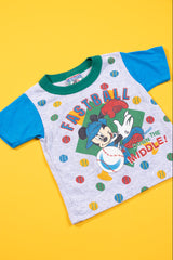 Vintage 90s Disney Mickey Fastball T-shirt (Kids - 4T)