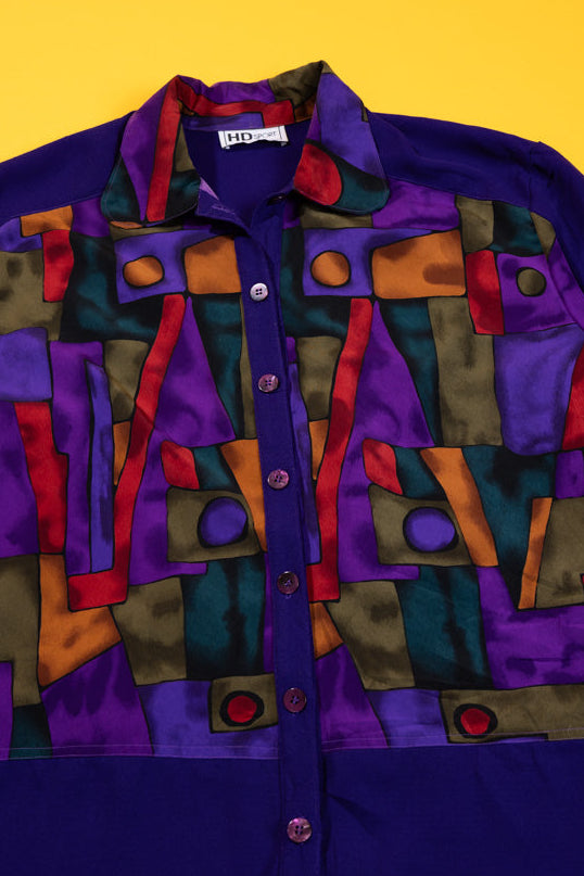 Vintage 80s HD Sport Retro Button Down