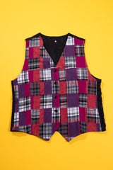Vintage 90s Plaid Vest
