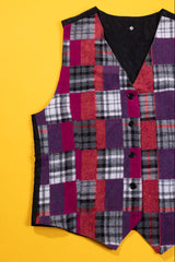 Vintage 90s Plaid Vest