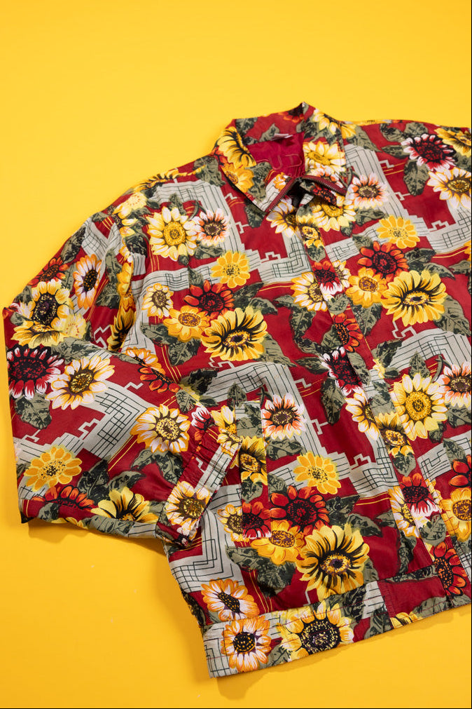 Vintage 80s Fuda International Silk Jacket