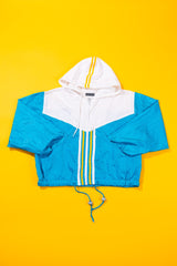 Vintage 90s Indications Crop Windbreaker