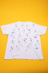 Vintage 1994 Flintstones Dino Pebbles Bamm-bamm All Over Print T-shirt