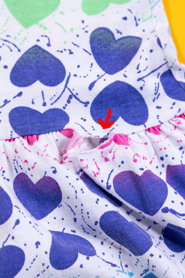 Vintage 90s Stepping Stones Heart Sundress (Kids - 7/8)