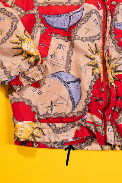 Vintage 90s CoAco Celestial Silk Jacket
