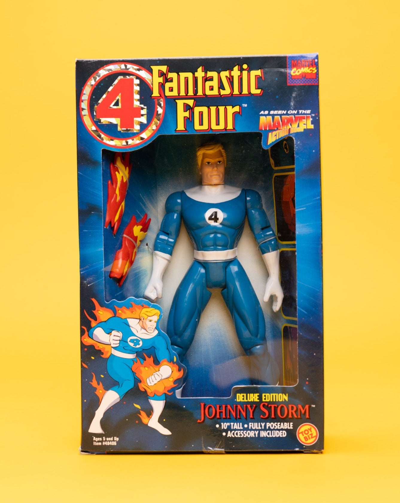Vintage 1995 Johnny Storm Fantastic Four 10